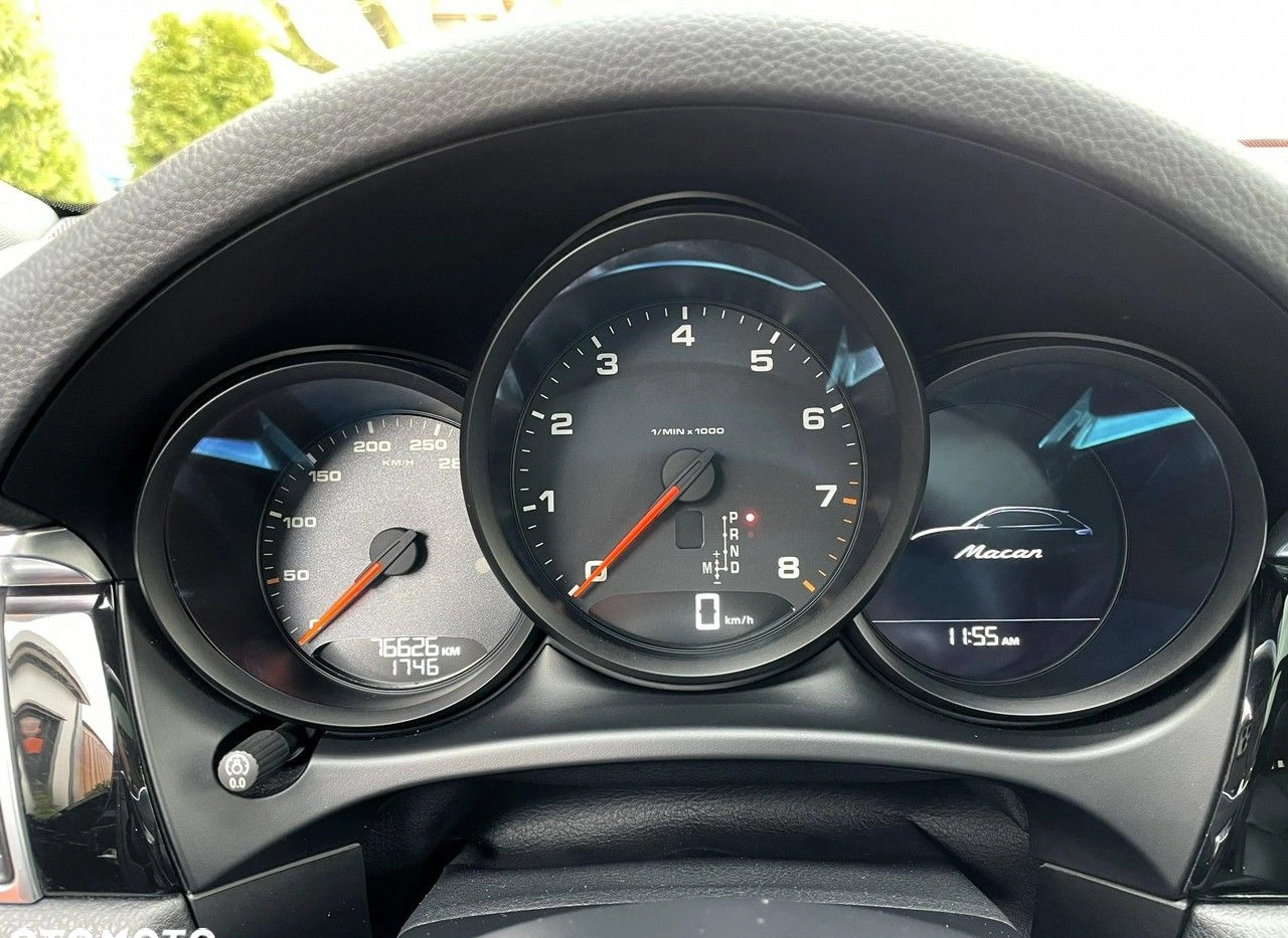 Porsche Macan cena 119900 przebieg: 76626, rok produkcji 2016 z Ciechanowiec małe 781